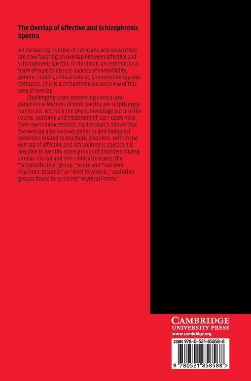 Produktbild: The Overlap of Affective and Schizophrenic Spectra