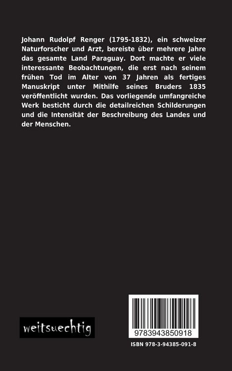 Produktbild: Reise nach Paraguay in den Jahren 1818 bis 1826