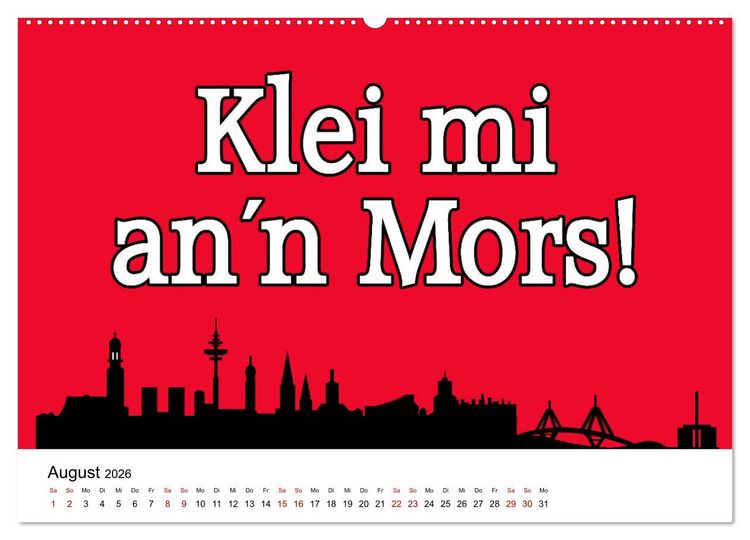 Produktbild: Hamburger Schnack (hochwertiger Premium Wandkalender 2026 DIN A2 quer), Kunstdruck in Hochglanz
