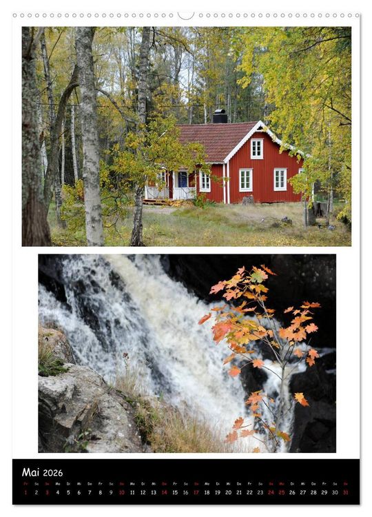 Produktbild: Smaland in Schweden 2026 (Wandkalender 2026 DIN A2 hoch), CALVENDO Monatskalender
