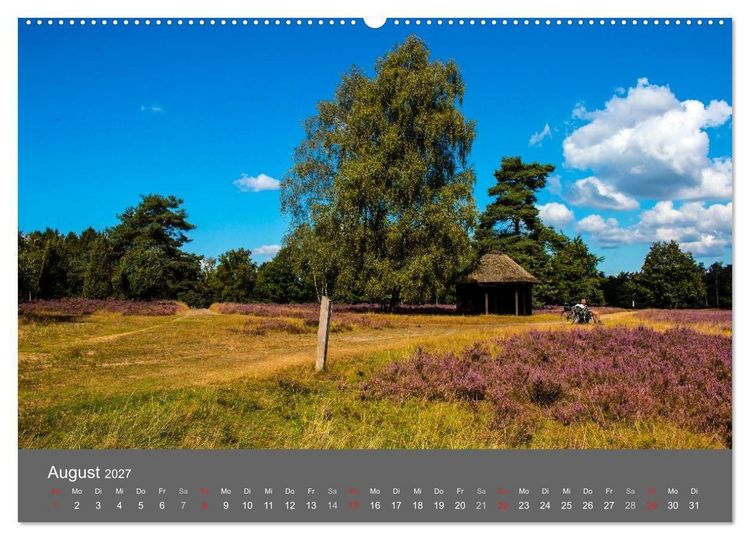 Produktbild: Moor- und Heidelandschaften Niedersachsen (Wandkalender 2027 DIN A2 quer), CALVENDO Monatskalender