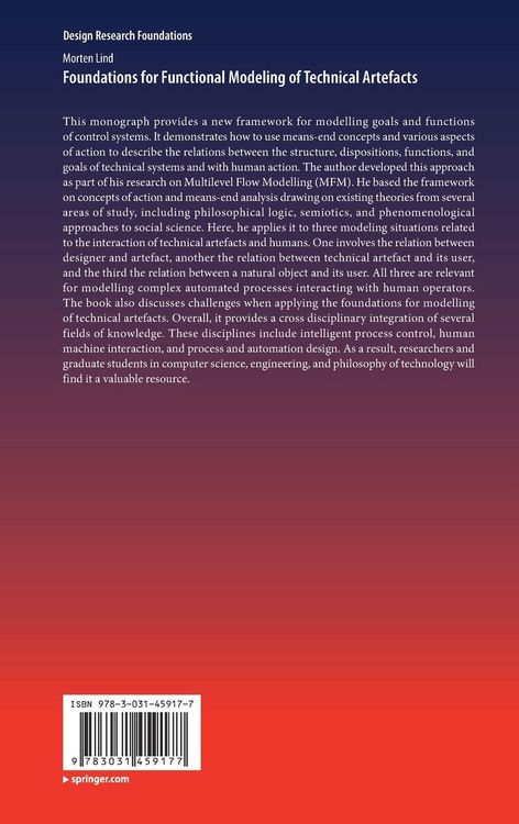 Produktbild: Foundations for Functional Modeling of Technical Artefacts