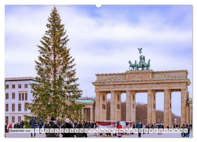 Produktbild: Berlin rund ums Jahr (hochwertiger Premium Wandkalender 2026 DIN A2 quer), Kunstdruck in Hochglanz