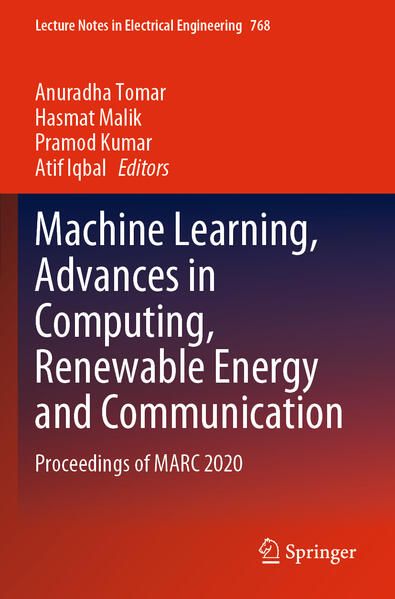 Produktbild: Machine Learning, Advances in Computing, Renewable Energy and Communication