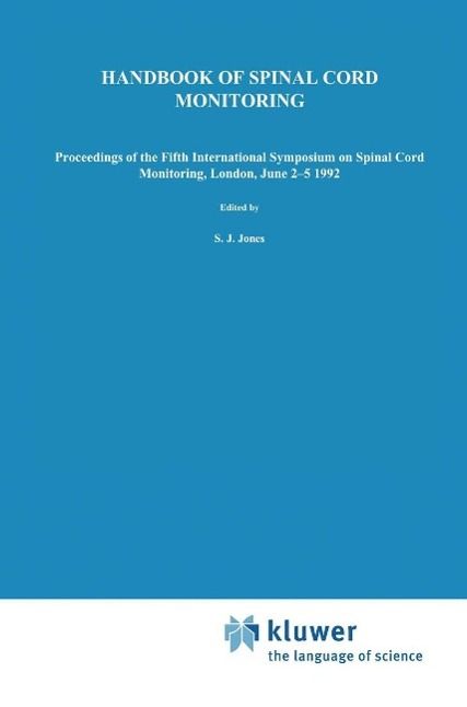 Produktbild: Handbook of Spinal Cord Monitoring