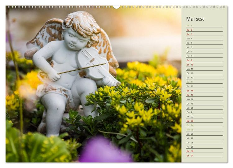 Produktbild: Engel - Begleiter f&uuml;r jeden Tag (Wandkalender 2026 DIN A2 quer), CALVENDO Monatskalender