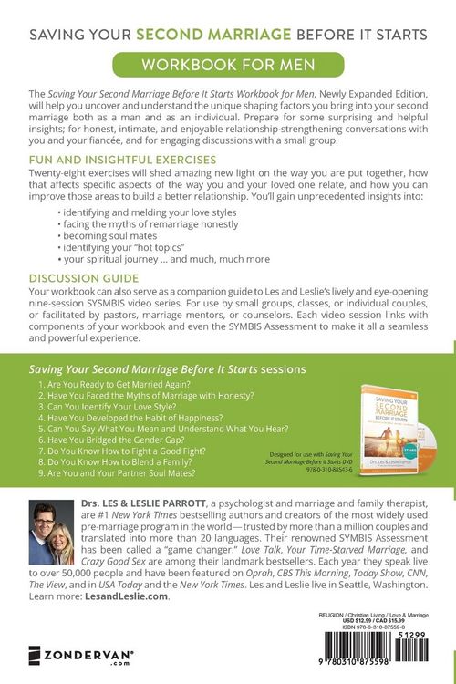 Produktbild: The Saving Your Second Marriage Before It Starts Workbook for Men Updated