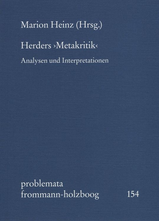 Produktbild: Herders 'Metakritik'