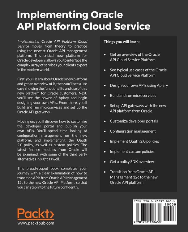 Produktbild: Implementing Oracle API Platform Cloud Service