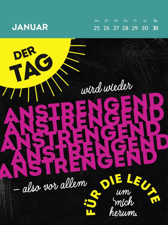 Produktbild: Wochenkalender 2027: Ich atme ein, ich raste aus