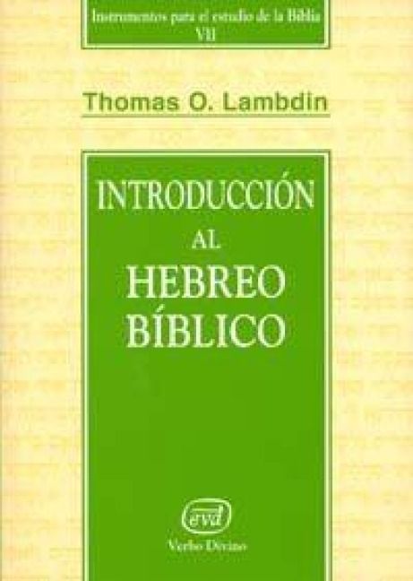 Produktbild: Introducci&oacute;n al hebreo b&iacute;blico