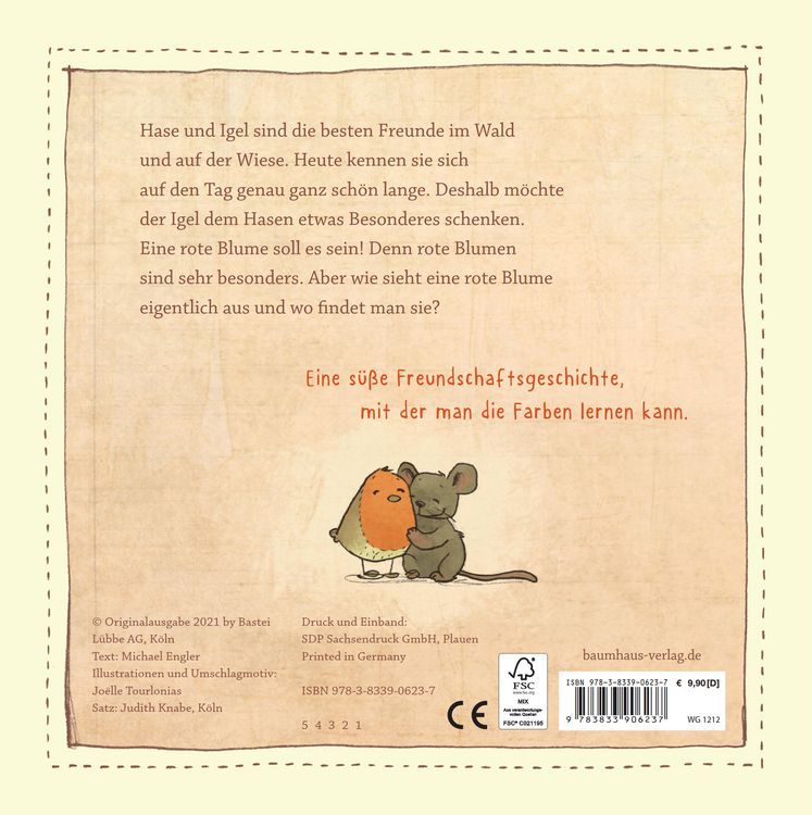 Produktbild: Eine Blume f&uuml;r den Hasen (Pappbilderbuch)