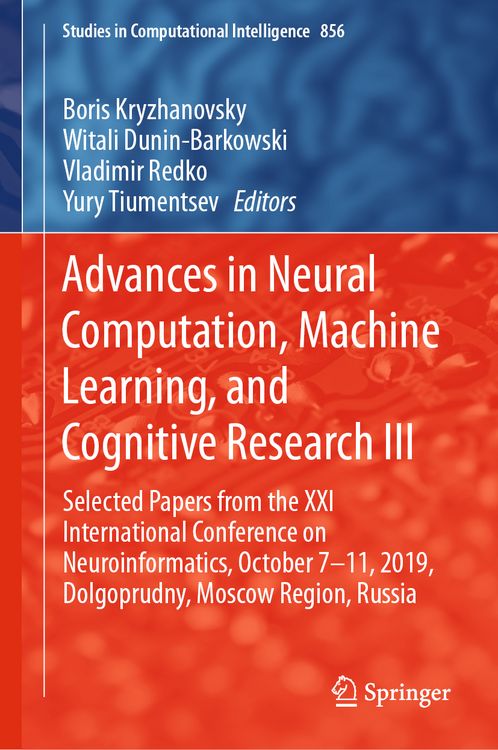 Produktbild: Advances in Neural Computation, Machine Learning, and Cognitive Research III