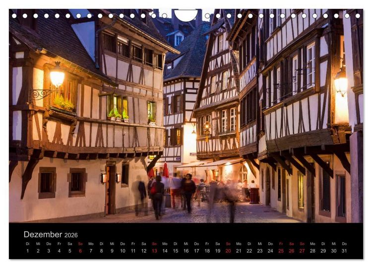 Produktbild: Stra&szlig;burg Impressionen (Wandkalender 2026 DIN A4 quer), CALVENDO Monatskalender