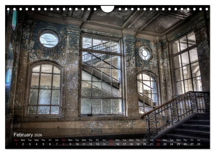 Produktbild: Lost Places HDR Beelitz II (Wall Calendar 2026 DIN A4 landscape), CALVENDO 12 Month Wall Calendar