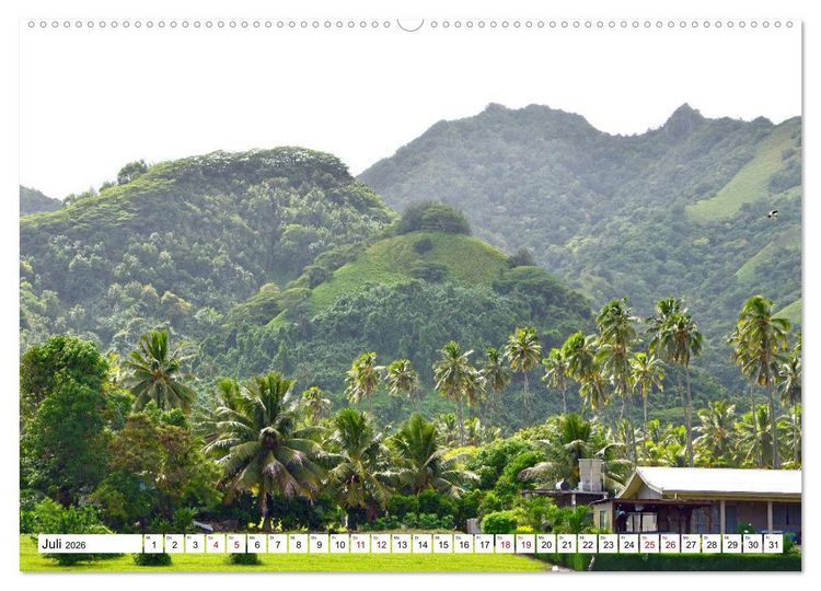 Produktbild: Rarotonga - Trauminsel im S&uuml;dpazifik. (Wandkalender 2026 DIN A2 quer), CALVENDO Monatskalender