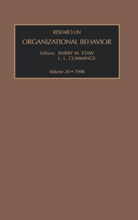 Produktbild: Res Org Behav V20