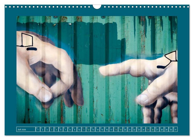 Produktbild: Streetart in Europas St&auml;dten (Wandkalender 2026 DIN A3 quer), CALVENDO Monatskalender