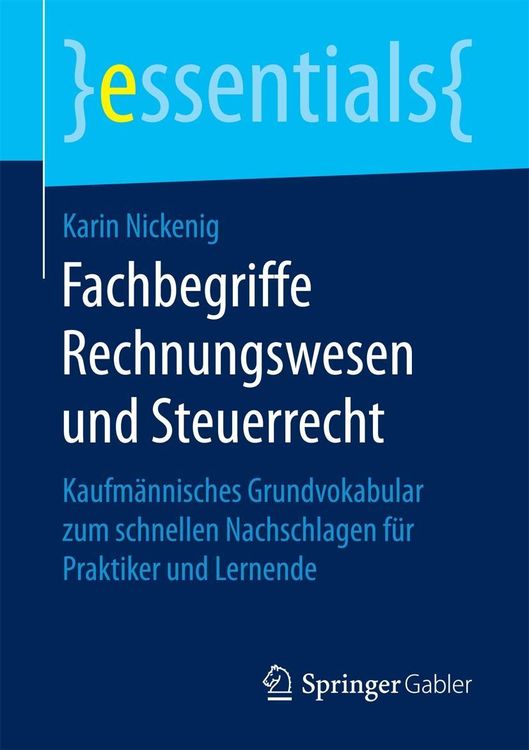 Bild vom Artikel Fachbegriffe Rechnungswesen und Steuerrecht vom Autor Karin Nickenig