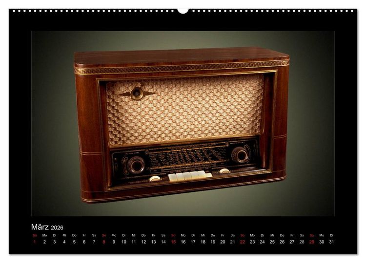 Produktbild: Dampfradios - Antike Radios mit Patina (hochwertiger Premium Wandkalender 2026 DIN A2 quer), Kunstdruck in Hochglanz