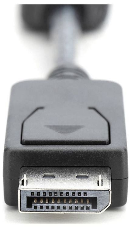 Produktbild: Digitus AK-340400-001-S DisplayPort / HDMI Adapter [1x DisplayPort Stecker - 1x HDMI-Buchse] Schwarz 15.00 cm