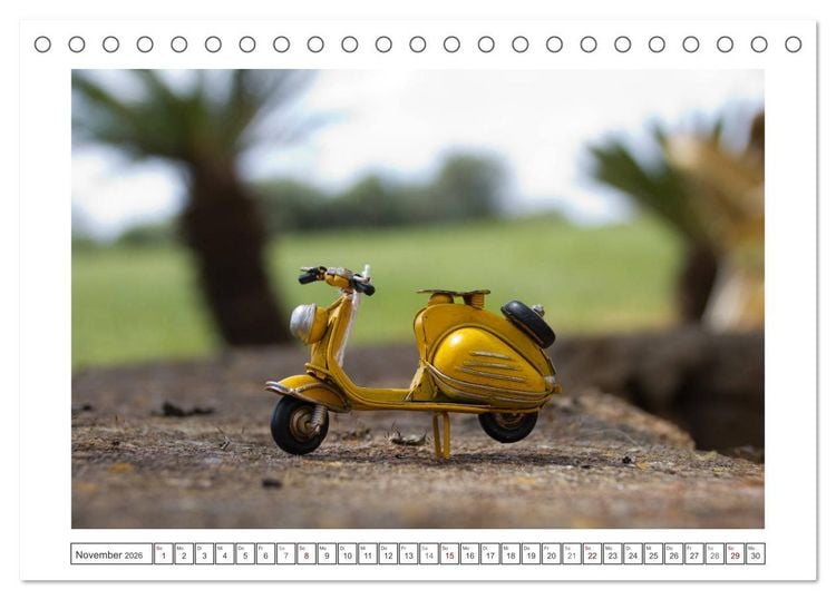 Produktbild: Modellautos auf Reisen (Tischkalender 2026 DIN A5 quer), CALVENDO Monatskalender