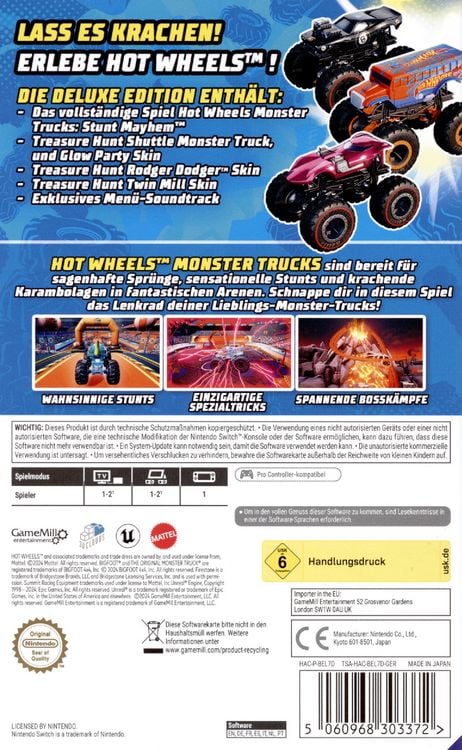 Produktbild: Hot Wheels Monster Trucks - Stunt Mayhem (Deluxe Edition)