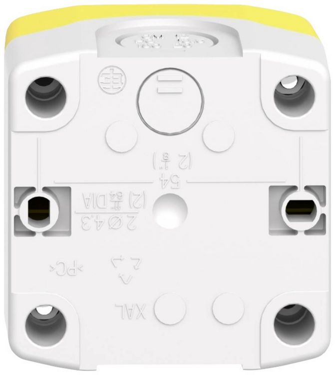 Produktbild: Schneider Electric XALK84W3BG Not-Aus/Not-Halt-Taster im Geh&auml;use, beleuchtbar 24 V 6 A 1 Schlie&szlig;er, 2 &Ouml;ffner IP66, IP67, IP69, IP69K 1 St.