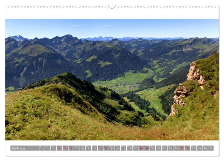 Produktbild: Wanderbares L&auml;ndle - Impressionen aus Vorarlberg (Wandkalender 2026 DIN A2 quer), CALVENDO Monatskalender