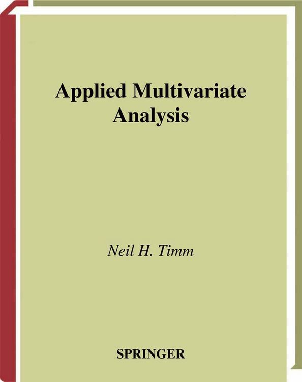 Produktbild: Applied Multivariate Analysis