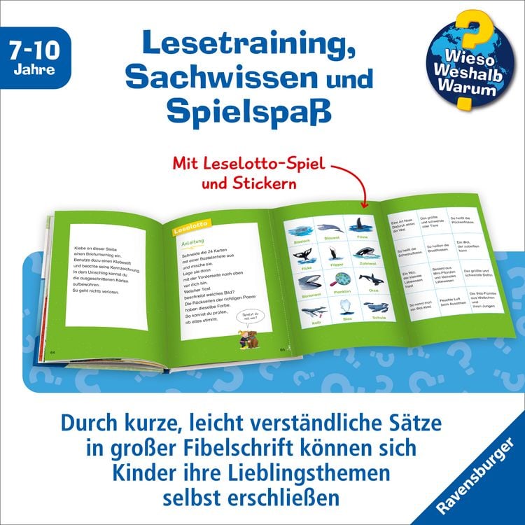 Produktbild: Wieso? Weshalb? Warum? Erstleser, Band 3: Wale und Delfine