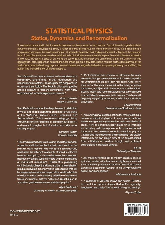 Produktbild: Statistical Physics