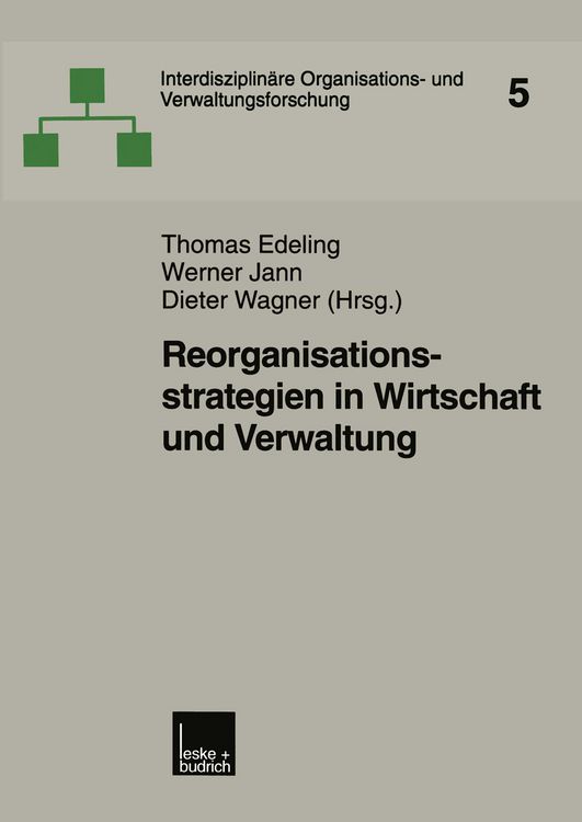 Produktbild: Reorganisationsstrategien in Wirtschaft und Verwaltung