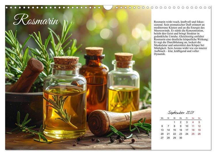 Produktbild: Heilsame Aroma&ouml;le (Wandkalender 2027 DIN A3 quer), CALVENDO Monatskalender