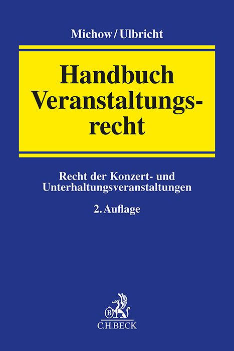 Produktbild: Handbuch Veranstaltungsrecht
