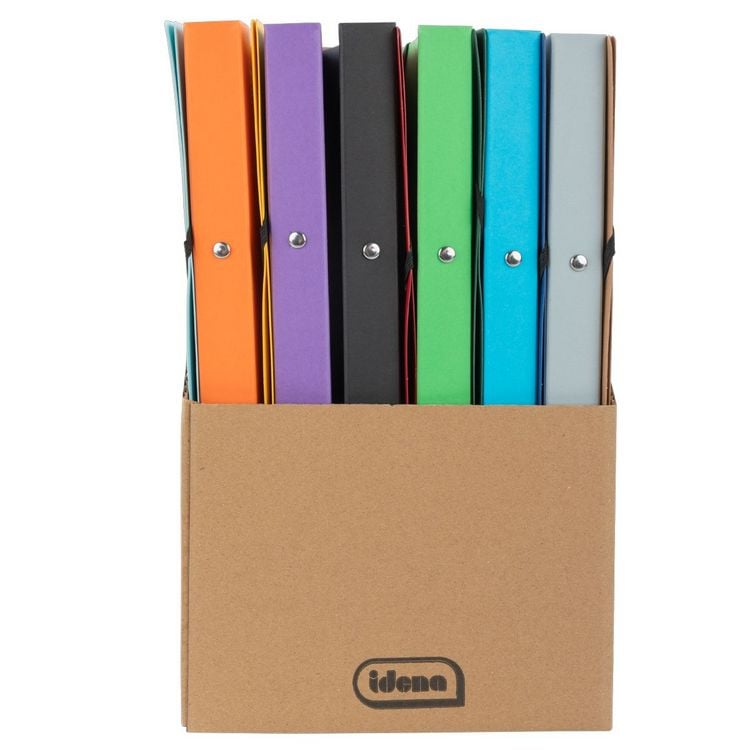 Produktbild: Idena Display Ringb&uuml;cher 2 Ringe DIN A4 20mm 12 St&uuml;ck aus Karton inkl. Stehsammler