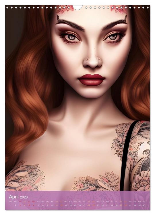 Produktbild: Inked Visions (Wall Calendar 2026 DIN A3 portrait), CALVENDO 12 Month Wall Calendar