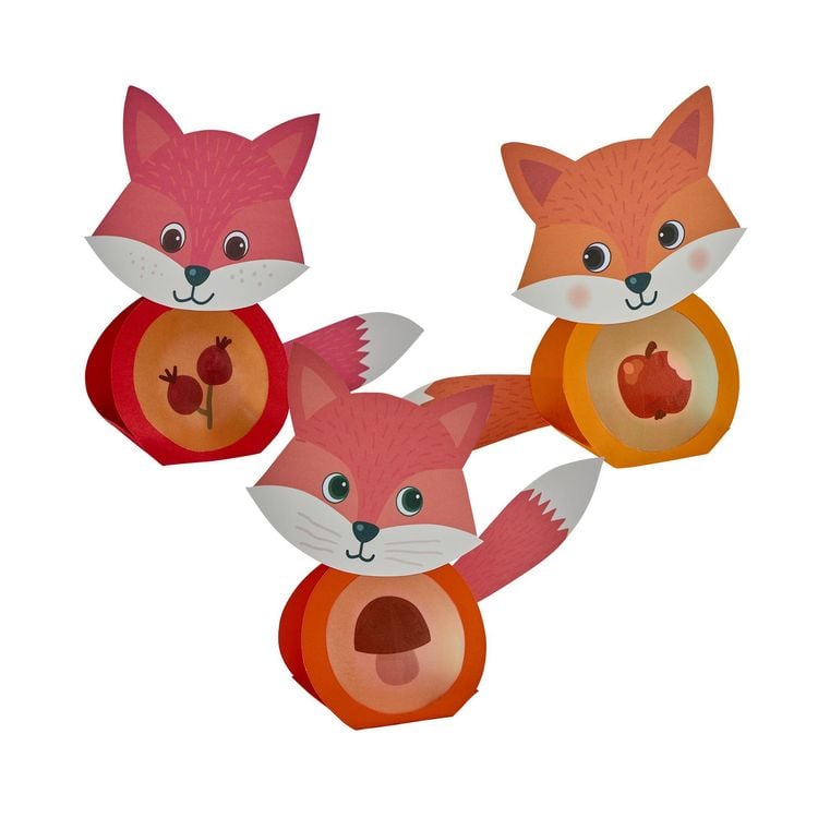 Produktbild: Bastelset - Erstes Kleben Minilichter Fuchs