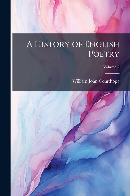 Produktbild: A History of English Poetry