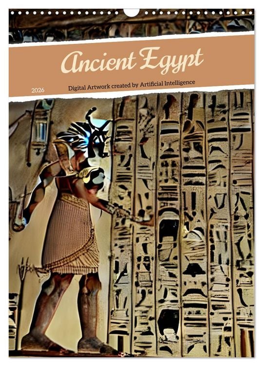 Produktbild: Ancient Egypt - Digital Artwork created by Artificial Intelligence (Wall Calendar 2026 DIN A3 portrait), CALVENDO 12 Month Wall Calendar