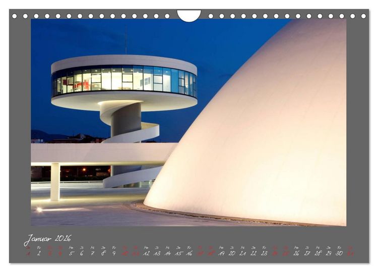 Produktbild: Moderne Architektur - Oscar Niemeyer Kulturzentrum (Wandkalender 2026 DIN A4 quer), CALVENDO Monatskalender