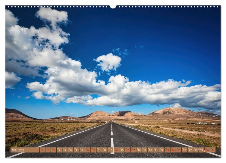 Produktbild: Idyllische Vulkaninsel Lanzarote (hochwertiger Premium Wandkalender 2026 DIN A2 quer), Kunstdruck in Hochglanz