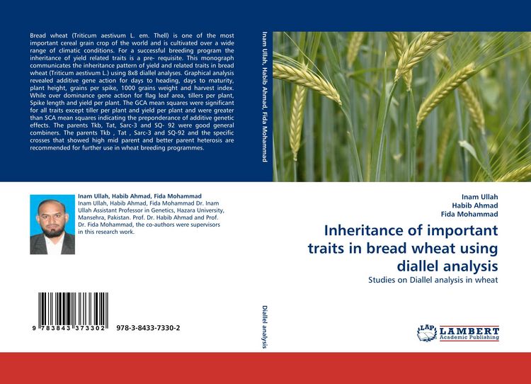 Produktbild: Inheritance of important traits in bread wheat using diallel analysis