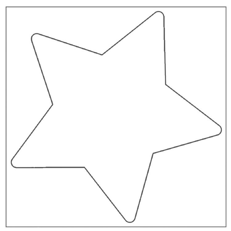 Produktbild: URSUS Kinderbasteln Blanko-Motive Stern, 20 Blatt