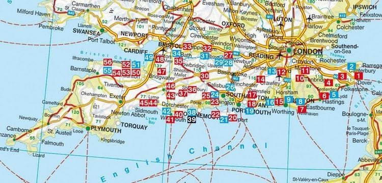 Produktbild: ROTHER Wanderf&uuml;hrer England S&uuml;d