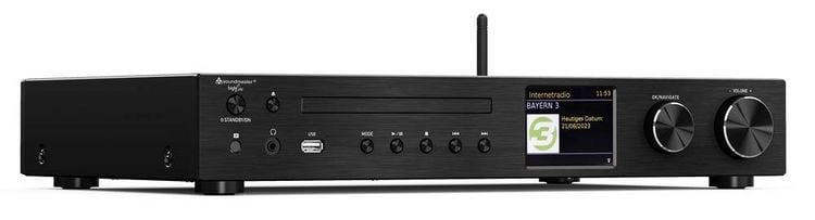 Produktbild: Soundmaster ICD4350SW CD-Player Schwarz WLAN, DAB+, CD-Player, Bluetooth&reg;, Internetradio