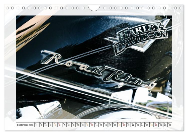 Produktbild: Legend&auml;re Linien &ndash; Harley Road King im Detail (Wandkalender 2026 DIN A4 quer), CALVENDO Monatskalender