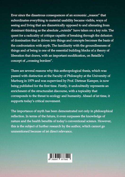 Produktbild: The Importance of Myth for a New Human Science
