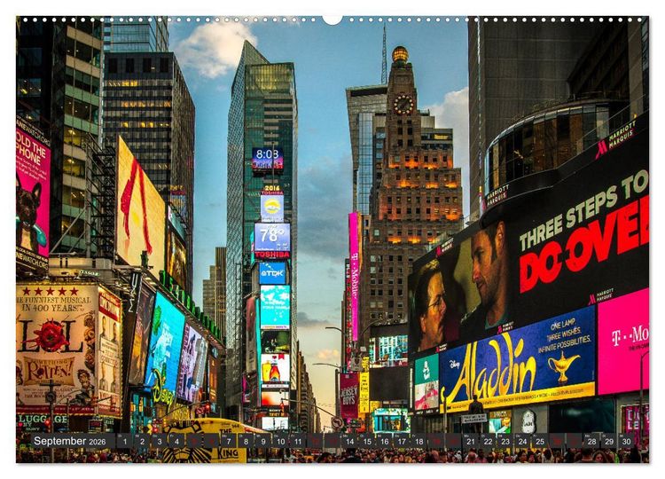 Produktbild: Stadtansichten New York (hochwertiger Premium Wandkalender 2026 DIN A2 quer), Kunstdruck in Hochglanz