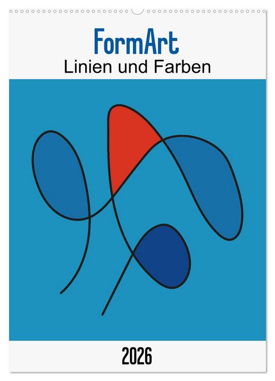 Produktbild: FormArt - Linien und Farben (Wandkalender 2026 DIN A2 hoch), CALVENDO Monatskalender